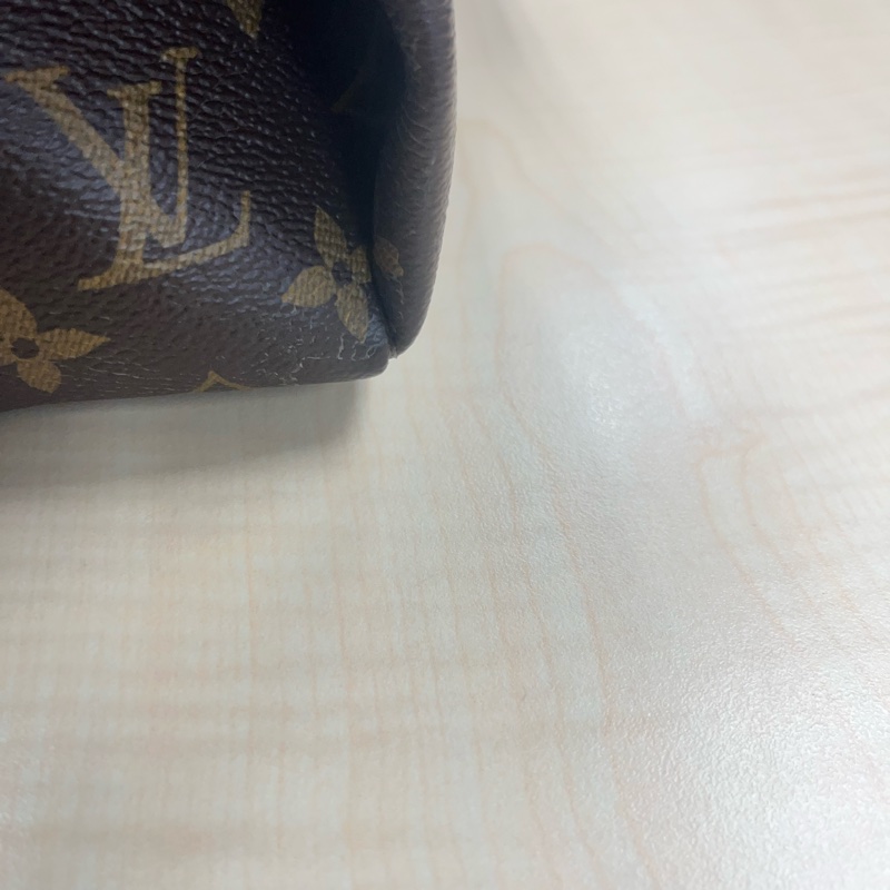 LOUIS VUITTON LV 路易威登 棕色 紅色 原花 帆布 PALLAS 兩用包 M41175-31
