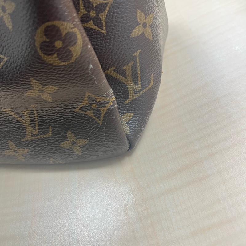 LOUIS VUITTON LV 路易威登 棕色 紅色 原花 帆布 PALLAS 兩用包 M41175-51