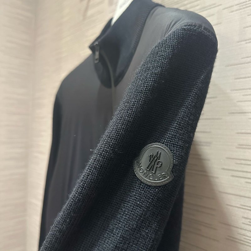 💎Han's house精品服飾💎moncler 消光 黑牌 拼接 尼龍 羽絨 外套-4