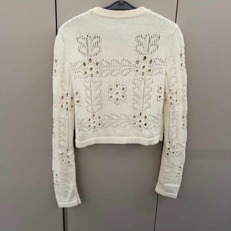 99新38碼/chanel香奈兒鏤空針織開衫/-1