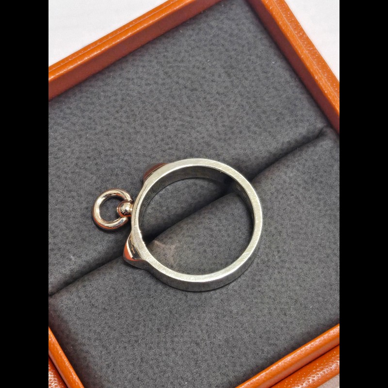 Hermes 愛馬仕 Collier de Chien 純銀Cdc 戒指 🈶購證🈶貴金屬證書-6