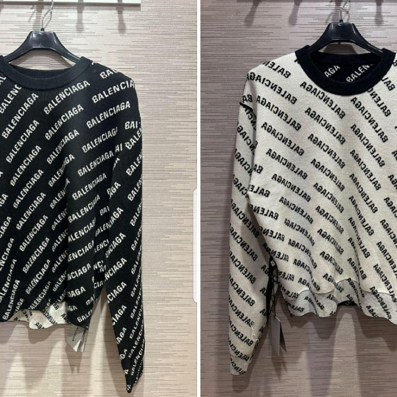 💎Han's house精品服飾💎Balenciaga 巴黎世家 毛衣  正常版 內標拆掉可雙面穿 原價48500-3