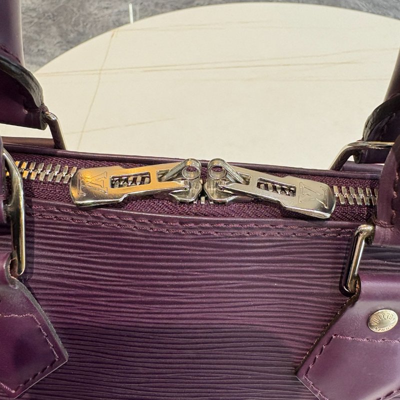 *SHIHNA名牌精品* LV M5280K Alma BB Epi水波纹紫色貝殼包-5