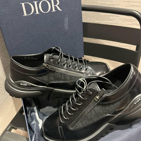 💎Han's house精品服飾💎 DIOR 滿版 老花 小牛皮 皮鞋 原價37000