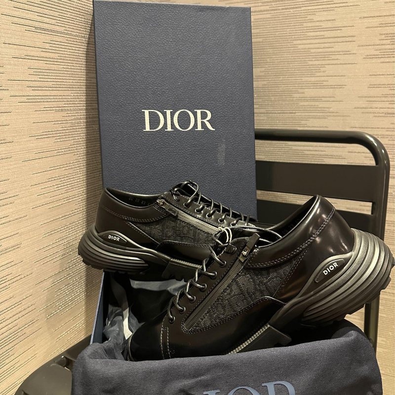 💎Han's house精品服飾💎 DIOR 滿版 老花 小牛皮 皮鞋 原價37000-6