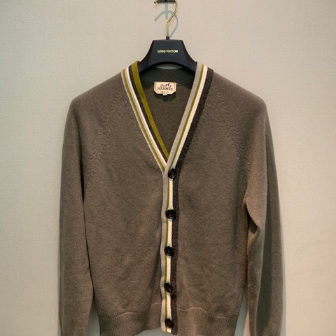 99新s碼 愛馬仕 Hermes 秋冬新款男士學院風羊絨開衫