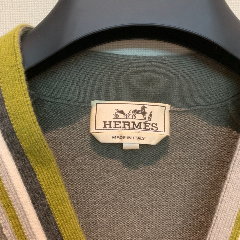 99新s碼 愛馬仕 Hermes 秋冬新款男士學院風羊絨開衫-7