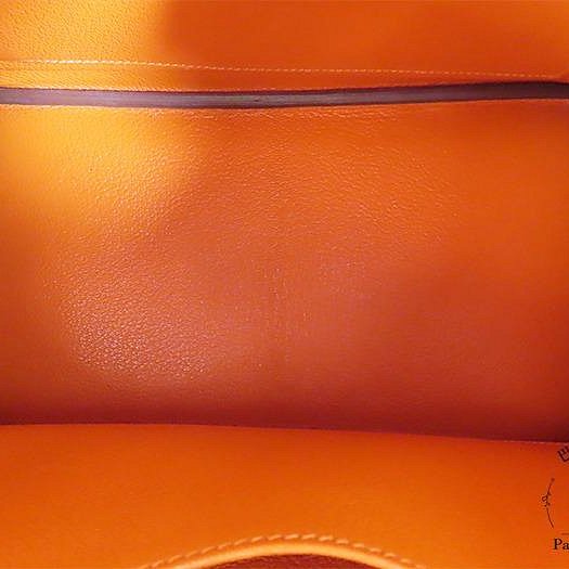 【巴黎站二手名牌專賣店】＊現貨＊HERMES 愛馬仕 真品＊T刻9J橘金釦BIRKIN 30柏金手提包-3