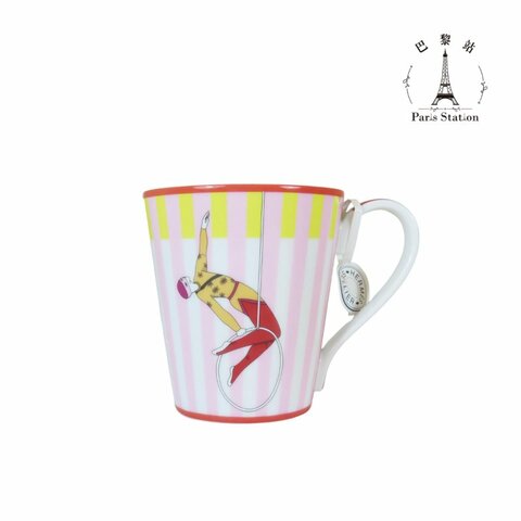 【巴黎站二手名牌專賣店】＊現貨＊HERMES 愛馬仕 真品＊Circus 馬戲團瓷質馬克杯3號