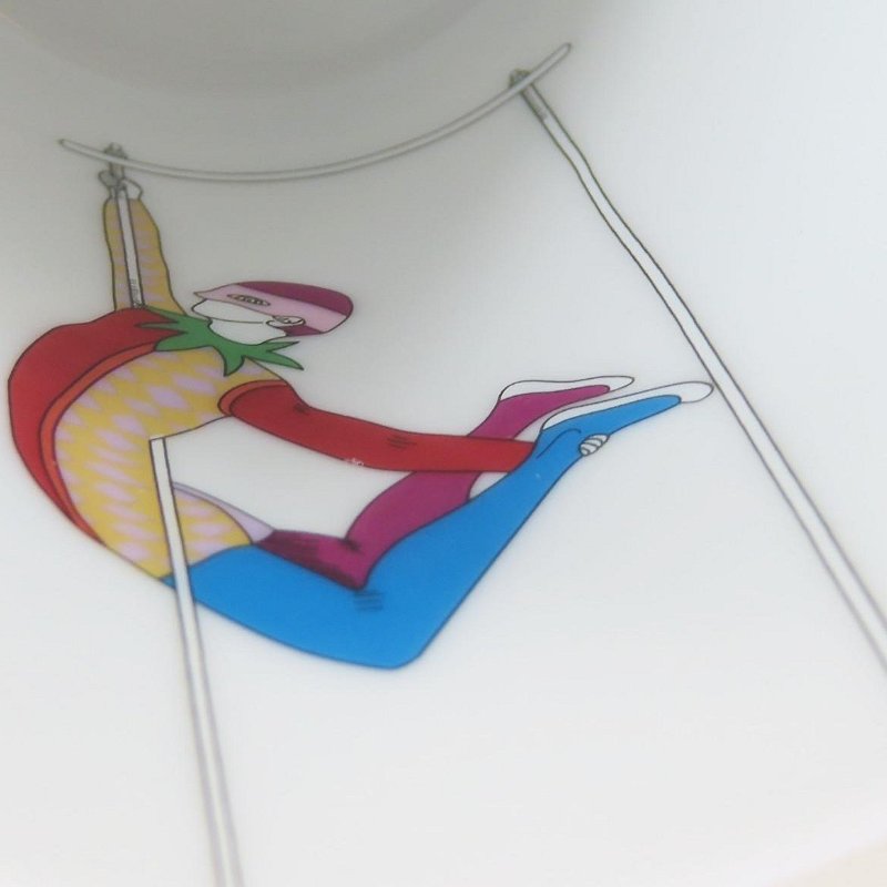 【巴黎站二手名牌專賣店】*現貨*HERMES 愛馬仕 真品*Circus 馬戲團瓷質馬克杯3號-4