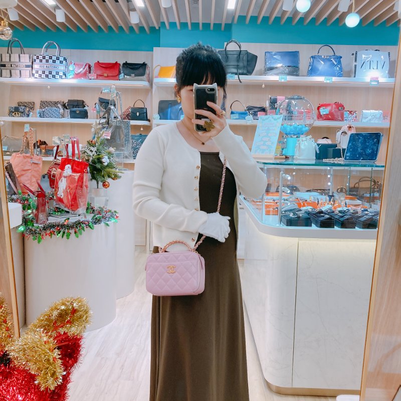 MS0431 Chanel 香奈兒 化妝盒 雙拉鏈 魚子醬皮 荔枝牛皮 粉紅色 金扣 Pick Me Up Vanity Case With Handle Small Caviar Pink x GHW-19