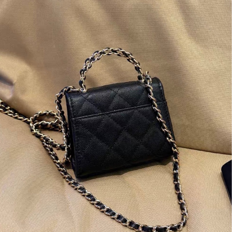 ✨全網最平 Chanel 23p kelly mini 黑金 荔枝牛皮 芯片款 96新-1