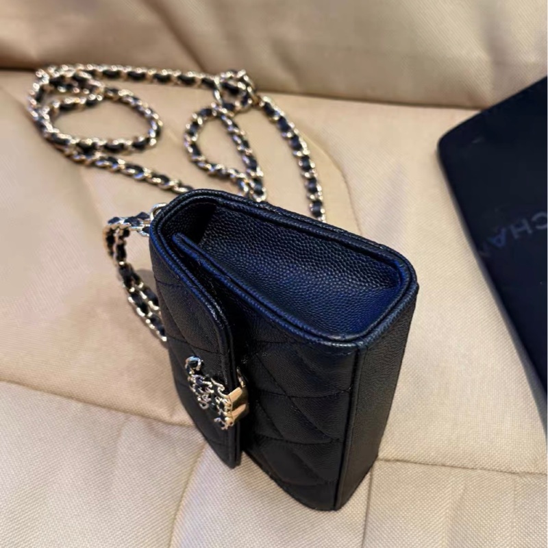 ✨全網最平 Chanel 23p kelly mini 黑金 荔枝牛皮 芯片款 96新-3