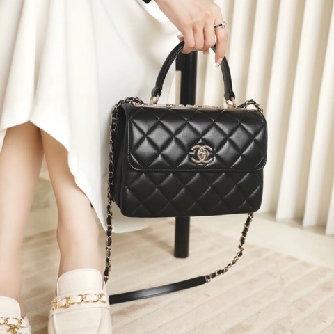 ✨Chanel 經典黑金 trendy cc 99新帶膜🆕 有保卡 專櫃半價🖤