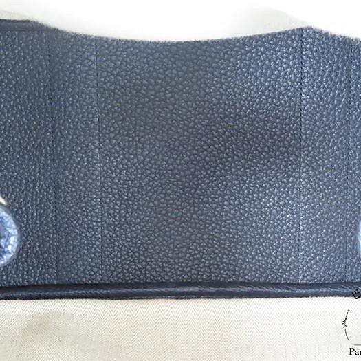 【巴黎站二手名牌專賣店】＊現貨＊HERMES 愛馬仕 真品＊X刻靛藍色牛皮銀釦GP36 手提包-3