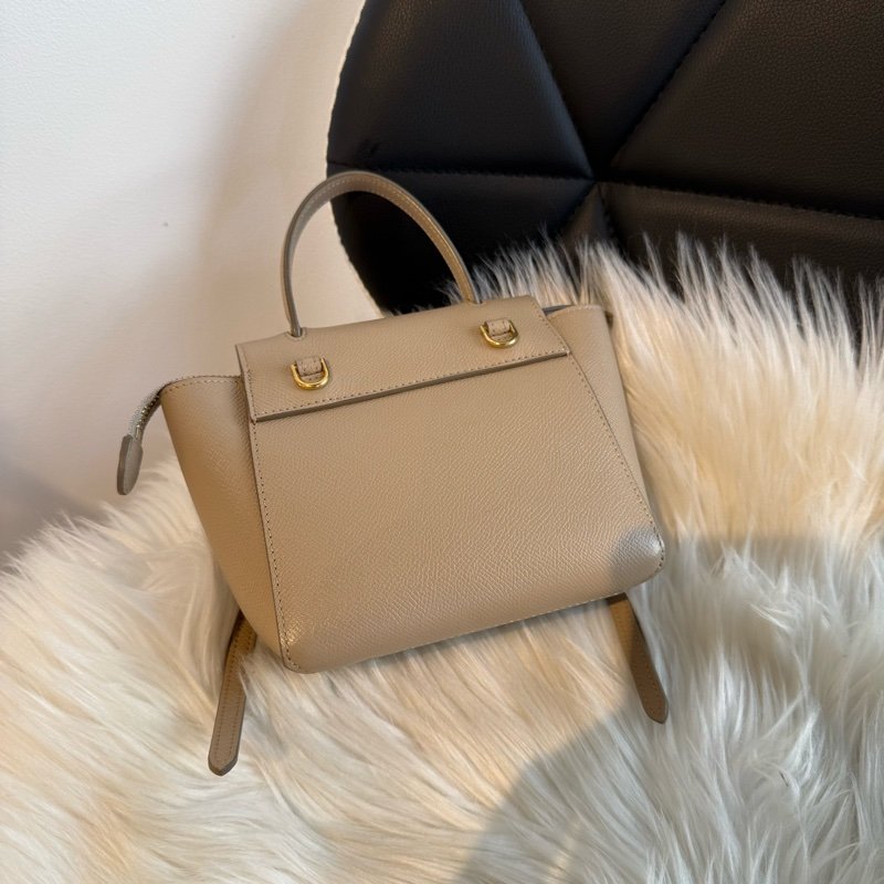 CELINE Belt 鯰魚包 Pico 15 MINI 奶茶色 金扣-1