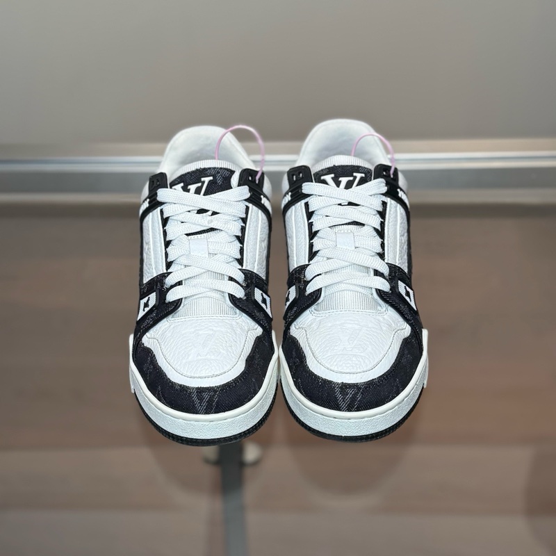 LOUIS VUITTON/路易威登 Trainer 黑白牛仔 37碼 98 新-1