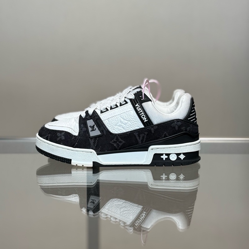 LOUIS VUITTON/路易威登 Trainer 黑白牛仔 37碼 98 新-4