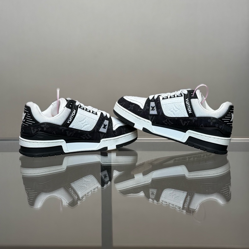LOUIS VUITTON/路易威登 Trainer 黑白牛仔 37碼 98 新-5