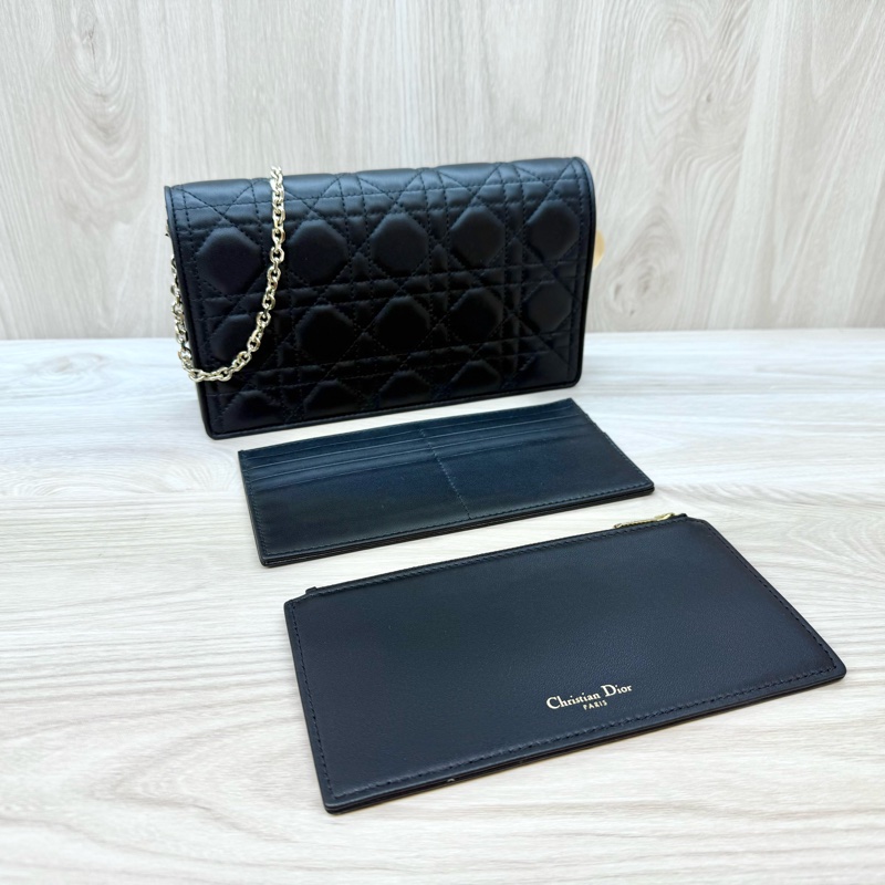 Dior 黑羊皮Lady Dior Pouch斜背包S0204ONMJ-1