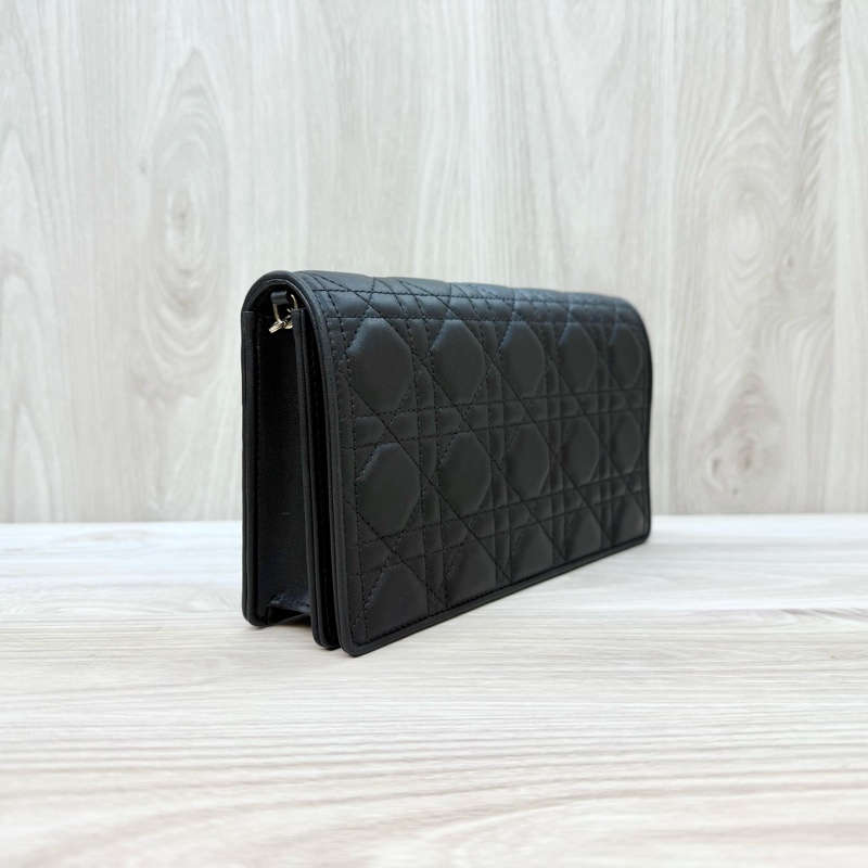 Dior 黑羊皮Lady Dior Pouch斜背包S0204ONMJ-4