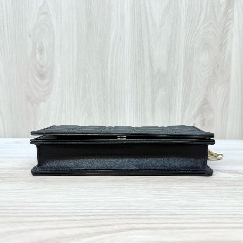 Dior 黑羊皮Lady Dior Pouch斜背包S0204ONMJ-5