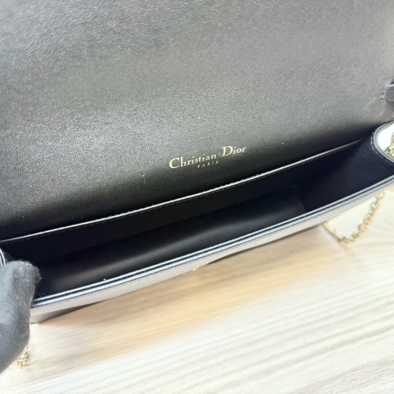 Dior 黑羊皮Lady Dior Pouch斜背包S0204ONMJ-7