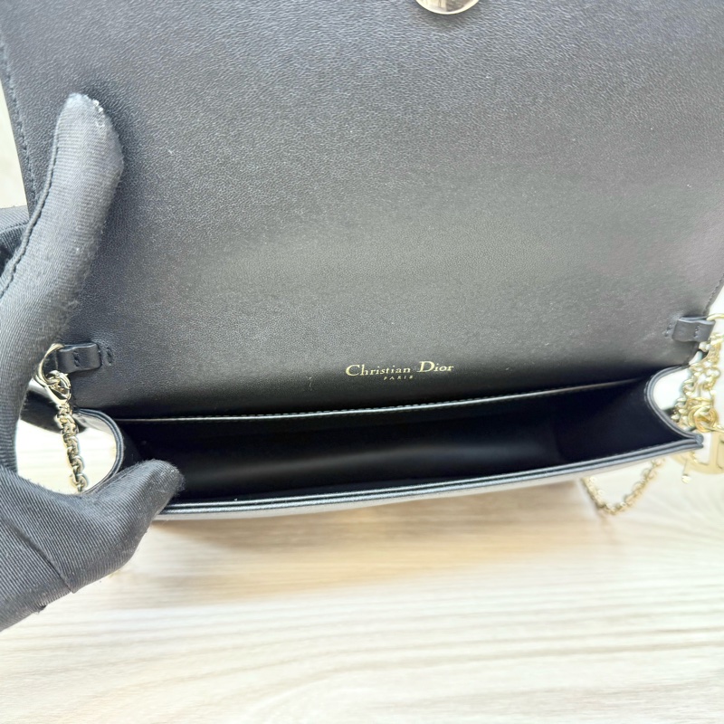 Dior 黑羊皮Lady Dior Pouch斜背包S0204ONMJ-8