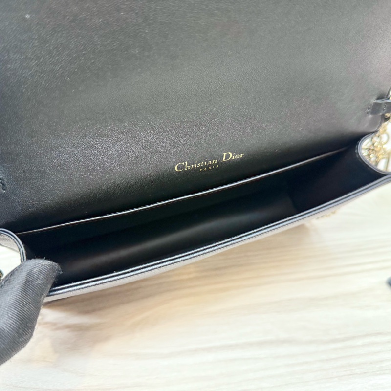 Dior 黑羊皮Lady Dior Pouch斜背包S0204ONMJ-9