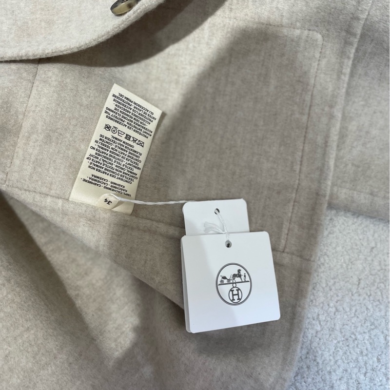 99新愛馬仕外套 100%純羊絨外套 34碼 手感無敵好-5