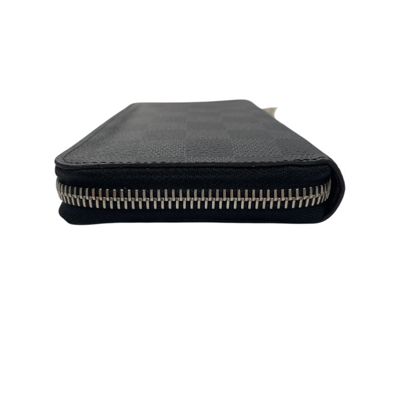 LOUIS VUITTON 路易威登 N63095 BRAZZA 長夾 PVC棋盤格 灰色 銀釦-2