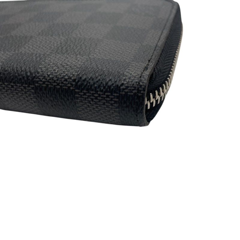 LOUIS VUITTON 路易威登 N63095 BRAZZA 長夾 PVC棋盤格 灰色 銀釦-8