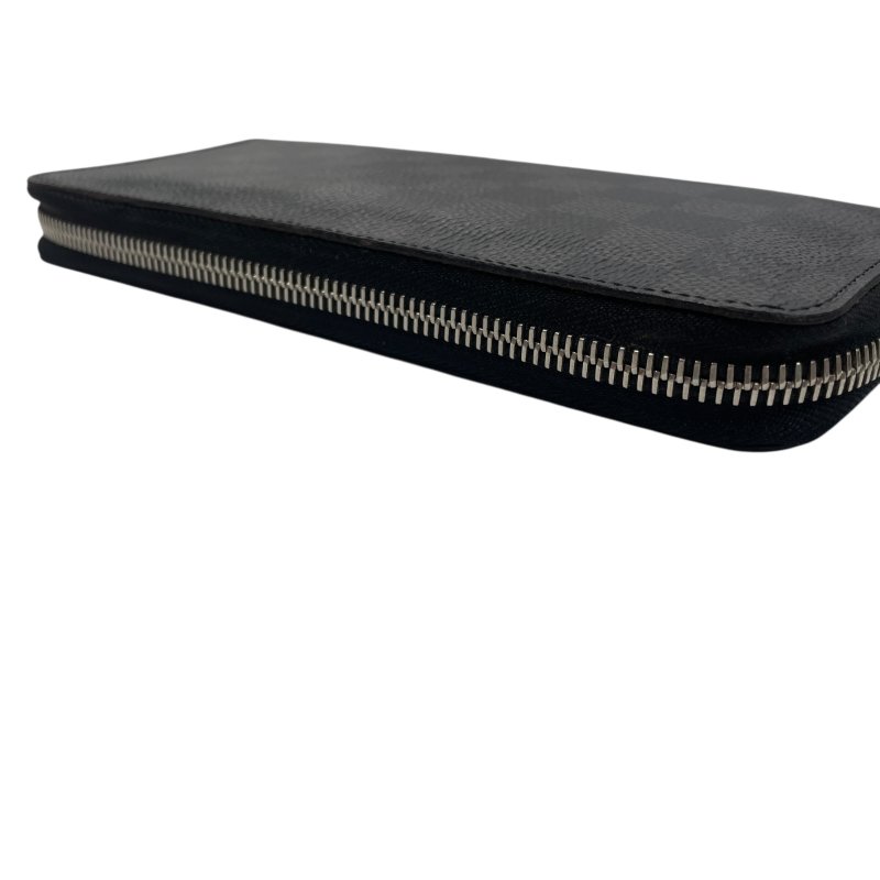 LOUIS VUITTON 路易威登 N63095 BRAZZA 長夾 PVC棋盤格 灰色 銀釦-9