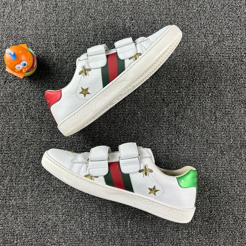 Gucci古馳蜜蜂刺繡魔術貼板鞋 尺碼：35-2