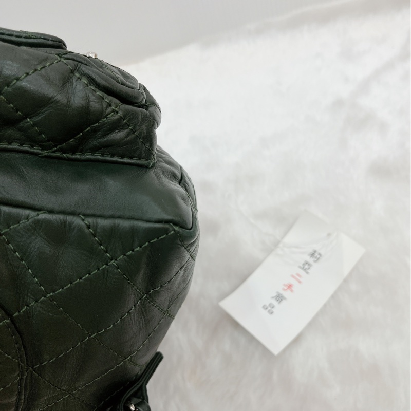 莉亞精品♡Chanel A65834 後背包 綠 二手-7
