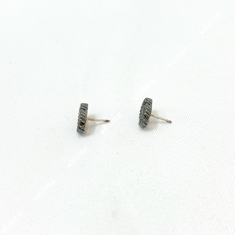 莉亞精品♡Gucci 耳針 麻花雙G 復古銀 二手-6