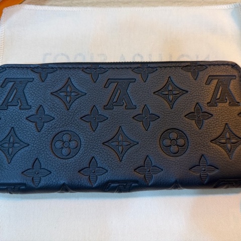 LV Monogram Shadow M80333 黑色拉鍊長夾 日本購入 保證正品 盒裝塵袋