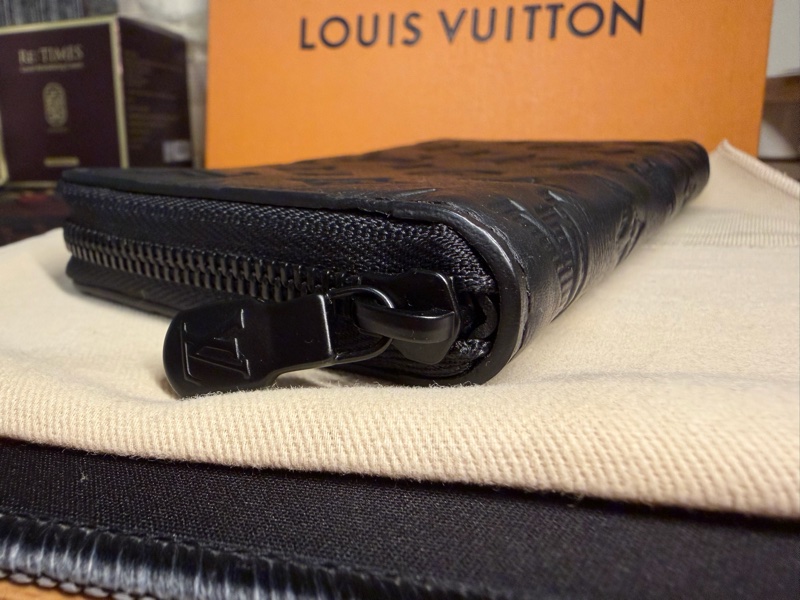 LV Monogram Shadow M80333 黑色拉鍊長夾 日本購入 保證正品 盒裝塵袋-7