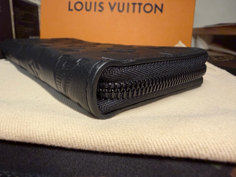 LV Monogram Shadow M80333 黑色拉鍊長夾 日本購入 保證正品 盒裝塵袋-10