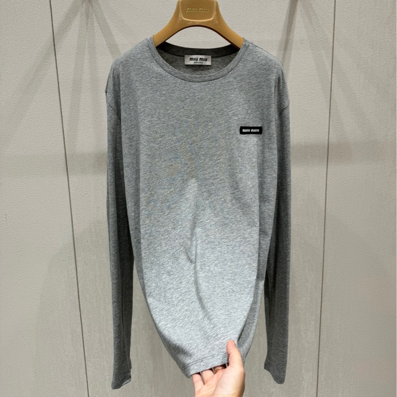 Miu Miu 爆款長袖T恤 #XS S M L-0
