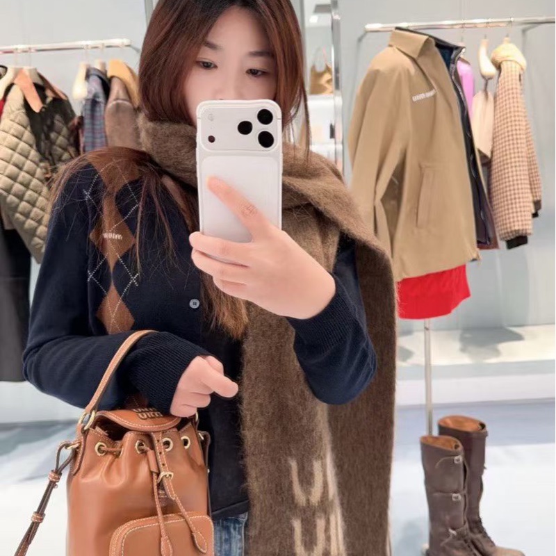 促銷品 Miu Miu 迷你皮革背囊 干邑色-5