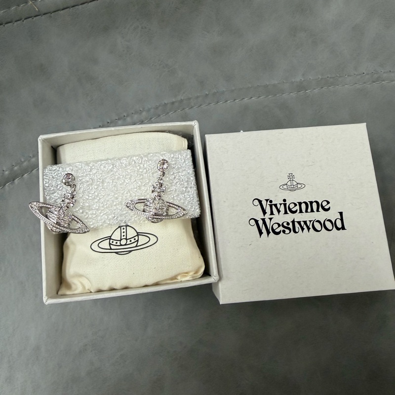 Vivienne Westwood 西太后 土星 🪐 耳環-1