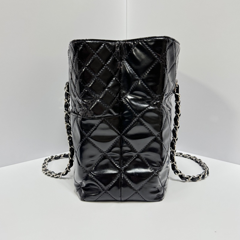 【激甜釋出⏰】 Chanel 香奈兒 黑銀菱格紋 托特包 專櫃26萬！-8