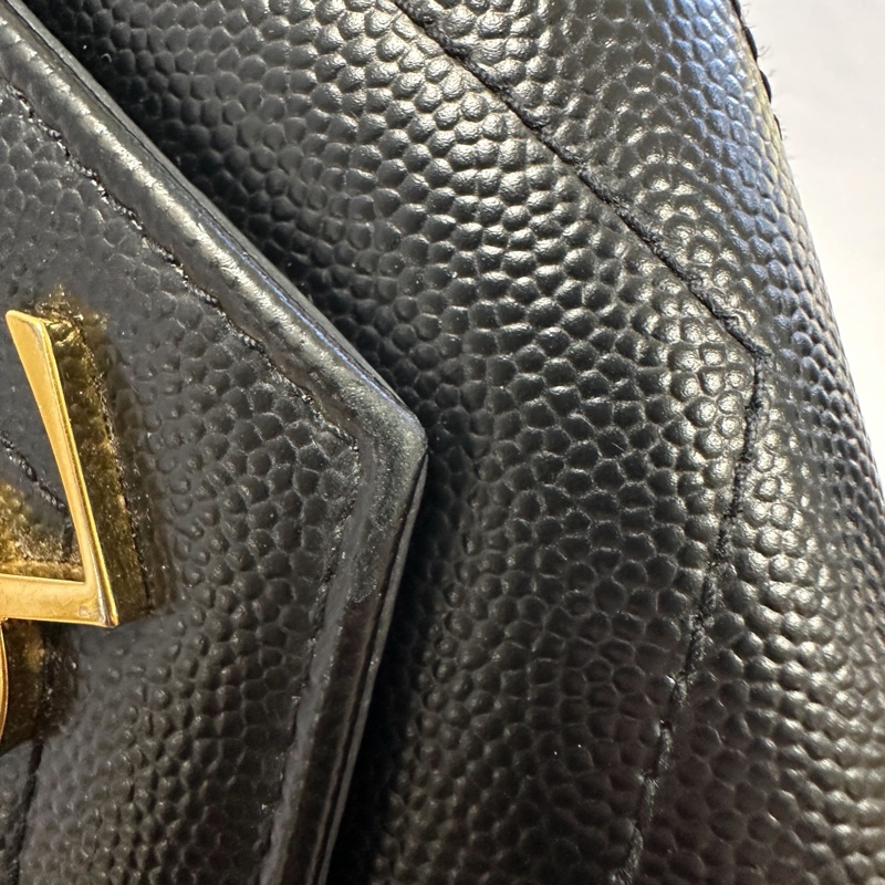 YSL 黑金魚子醬短夾-20