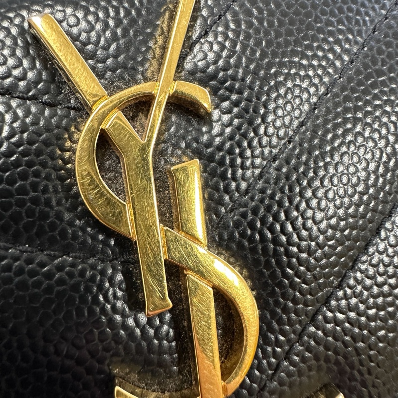 YSL 黑金魚子醬短夾-24
