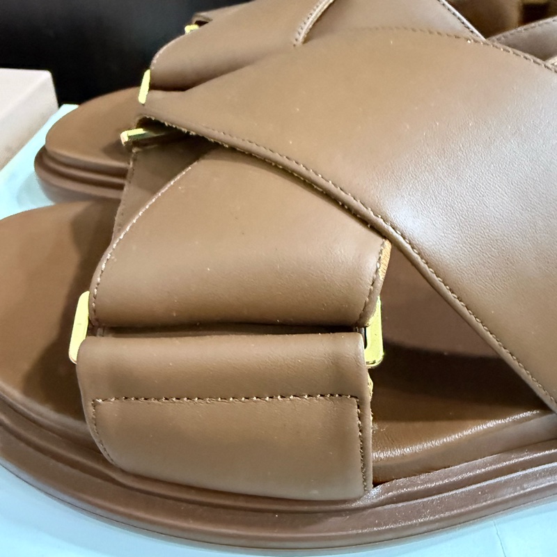 （二手）Marni logo embossed buckled sandals-1