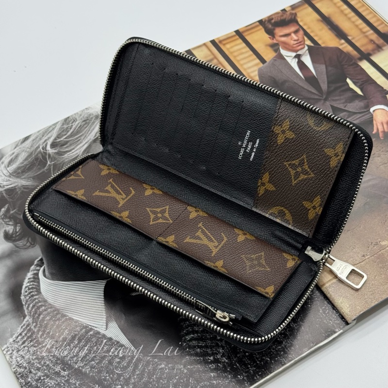 LOUIS VUITTON LV Monogram 老花拉鏈長夾-4