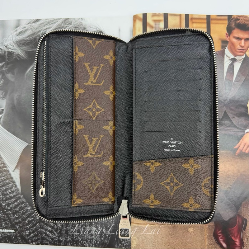 LOUIS VUITTON LV Monogram 老花拉鏈長夾-5