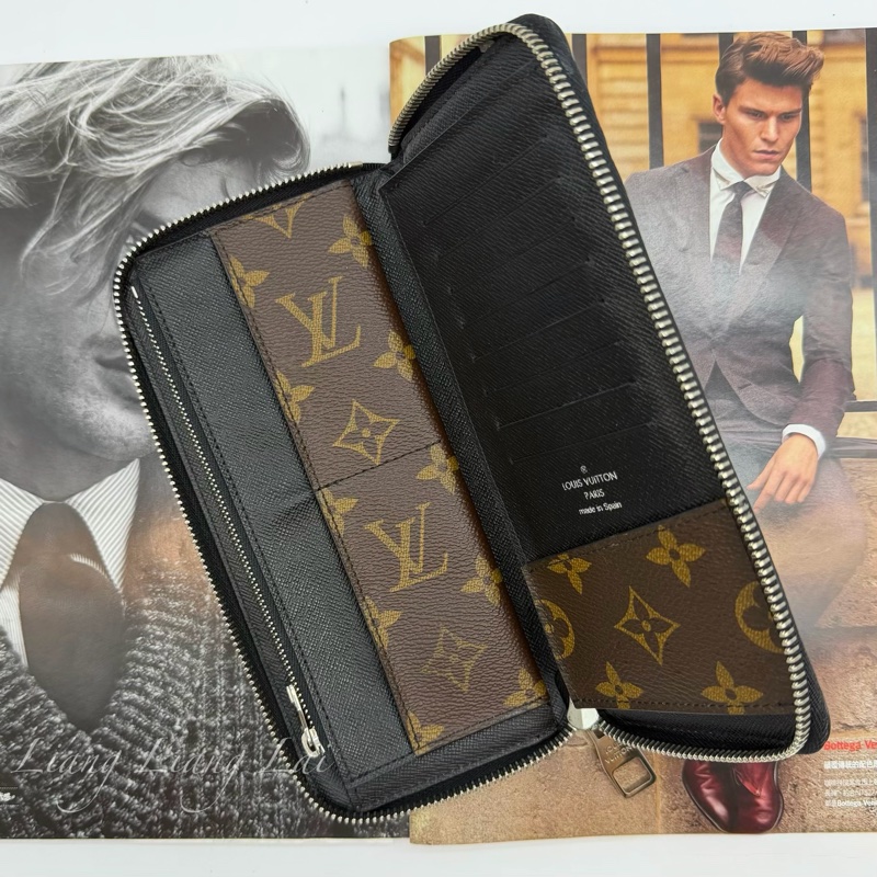 LOUIS VUITTON LV Monogram 老花拉鏈長夾-6
