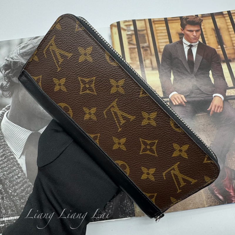 LOUIS VUITTON LV Monogram 老花拉鏈長夾-17